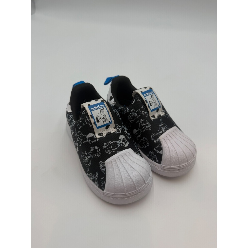 Adidas Superstar 360 Disney 101 Dalmatians Toddler Shoes Black White size 6
